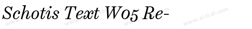 Schotis Text W05 Re字体转换